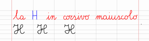 Venerdì 18 ottobre – la H in corsivo maiuscolo (italiano)