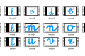 Video direzionalità lettere dell'alfabeto in corsivo minuscolo